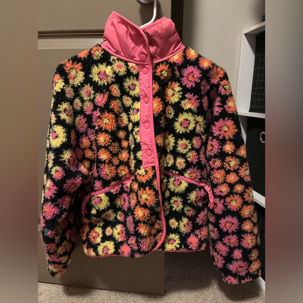 Free People Movement Hit the Slopes Printed Fleece Jacket in RARE Print